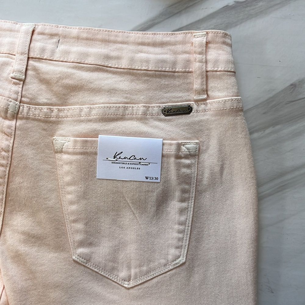 Women’s Light Pink Distressed Skinny Jeans - Picture 9 of 11